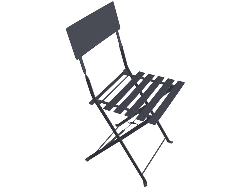 Chaise de jardin BARCELONA acier inoxydable gris anthracite