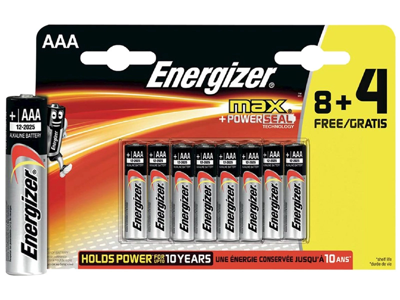 Piles ENERGIZER AAA 12 pièces