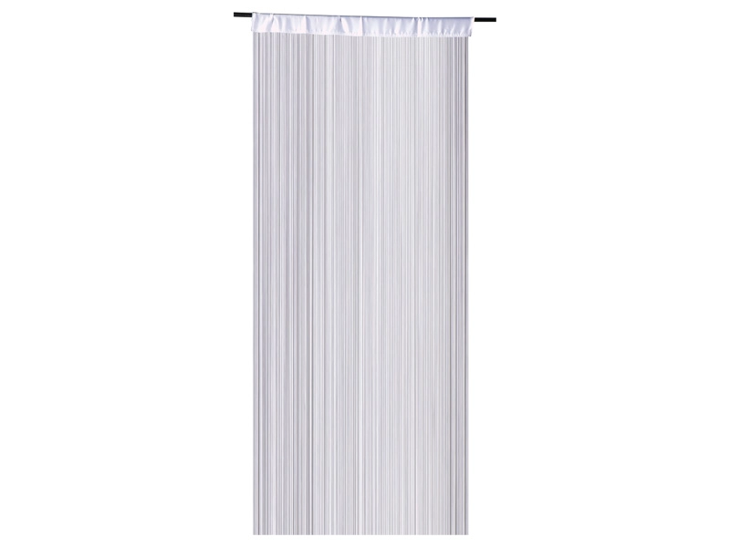 Rideau NEW VEGAS 90x245cm patte / galon fronceur transparent blanc