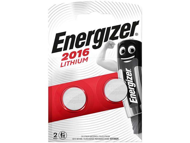 Energizer Cr2016 / 3 V 2stk Piles bouton