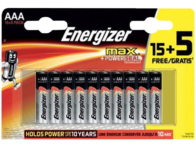 Energizer Max +Power Seal 20x AAA