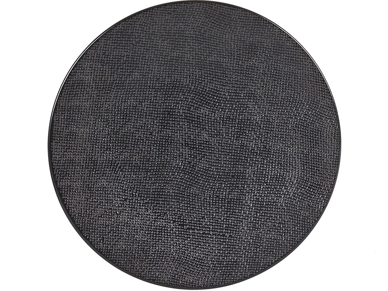 Assiette plate VESUVIO Ø 27 cm céramique noir