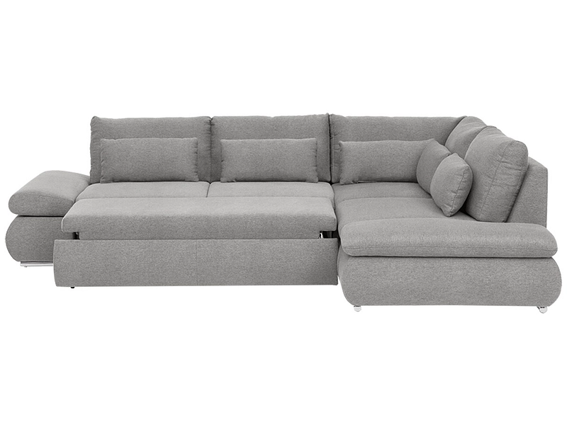 Canapé d'angle ALINA Tissu gris