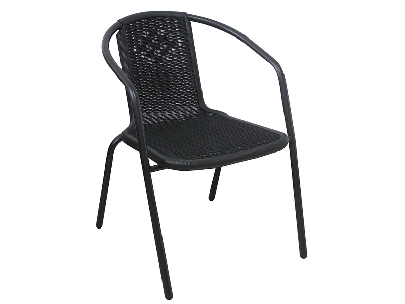 Chaise de jardin KOLE métal noir