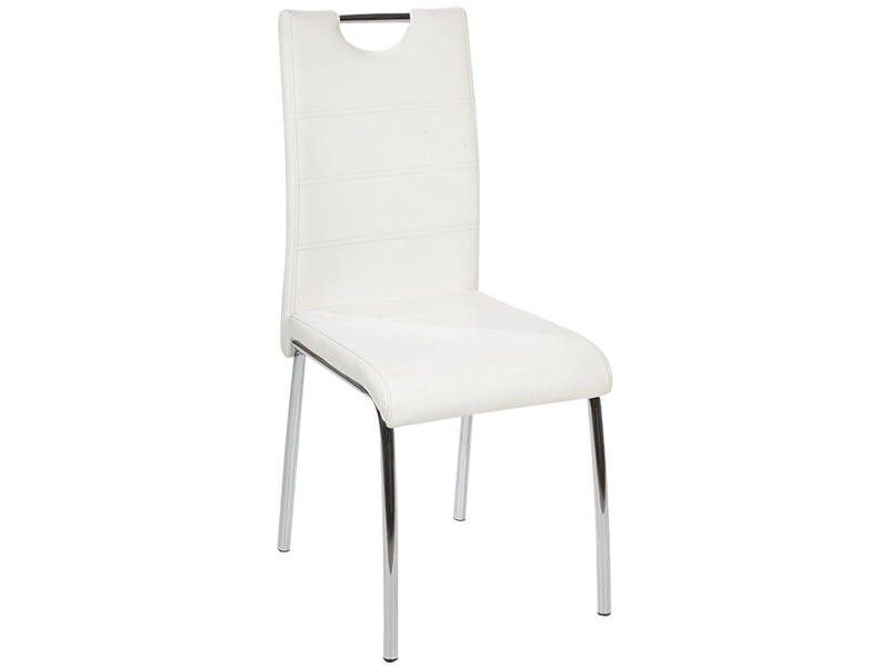 Chaise ARIMA cuir synthétique blanc