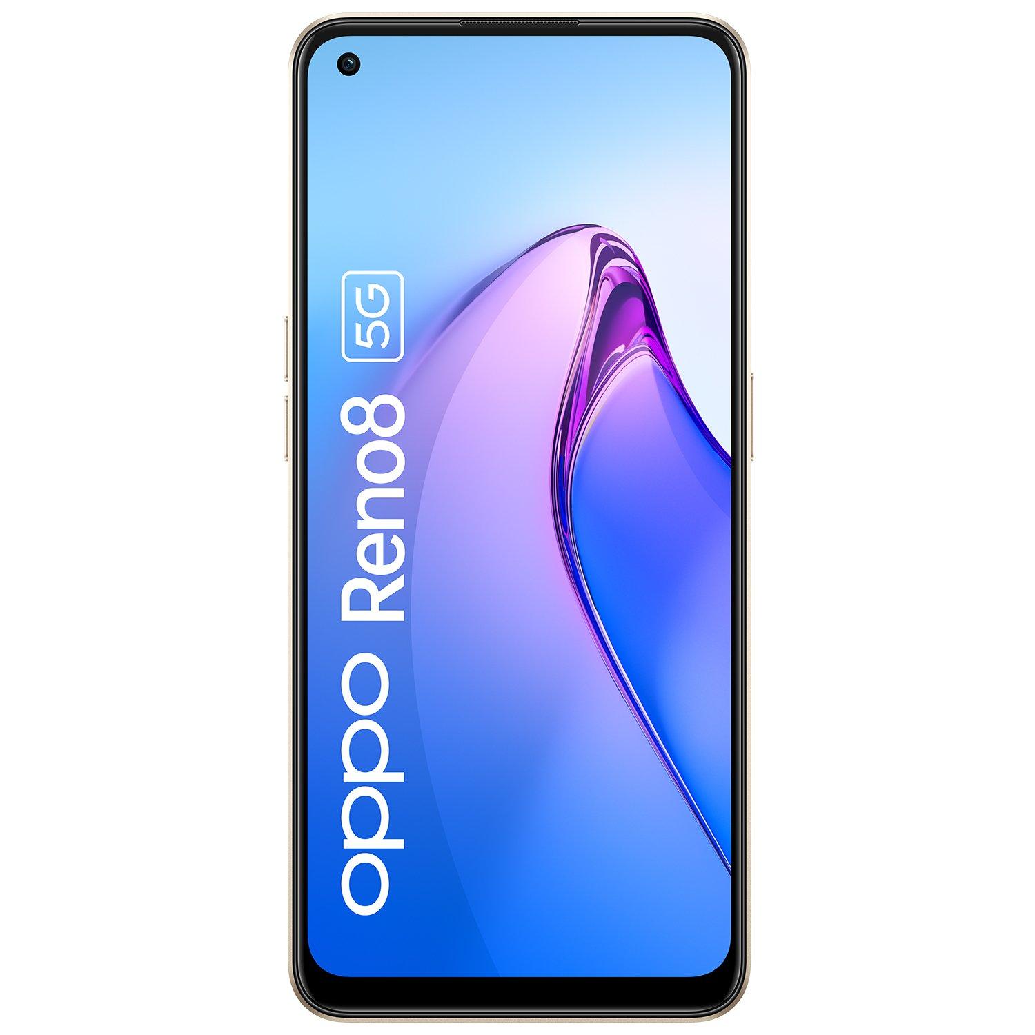 OPPO Oppo Reno 8 16,3 Cm (6.4") Double Sim Android 12 5g Usb Type-c 8 Go 256 Go 4500 Mah Or Unisexe Doré 256 GB