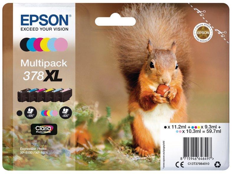 EPSON Epson Multipack Tinte 378xl 6-color T379840 Xp-8500/8505 Unisexe Multicolor ONE SIZE