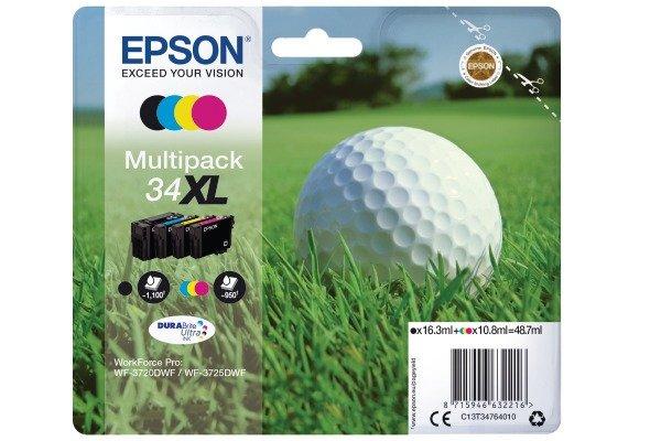 EPSON Epson Multipack Tinte Xl Cmybk T347640 Wf-3720/3725dwf 4-color Unisexe ONE SIZE