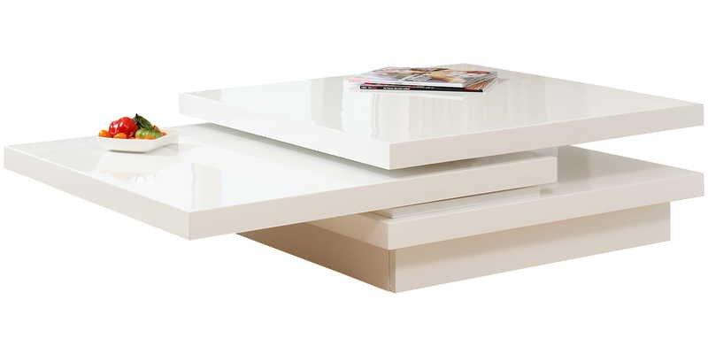 mutoni Table basse 120X80cm blanc Table basse 120X80cm blanc