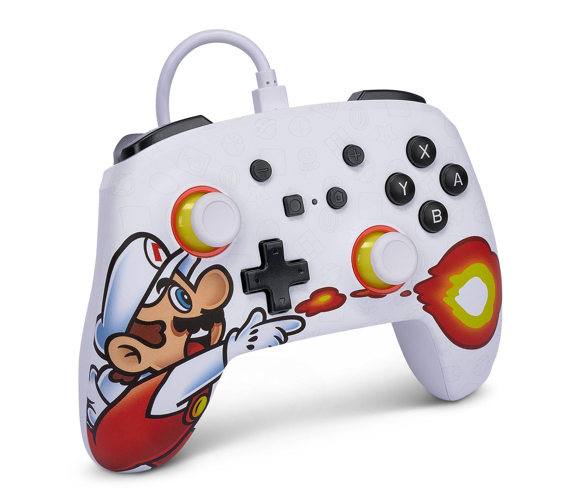 Manette filaire améliorée pour Nintendo Switch PowerA Fireball Mario
