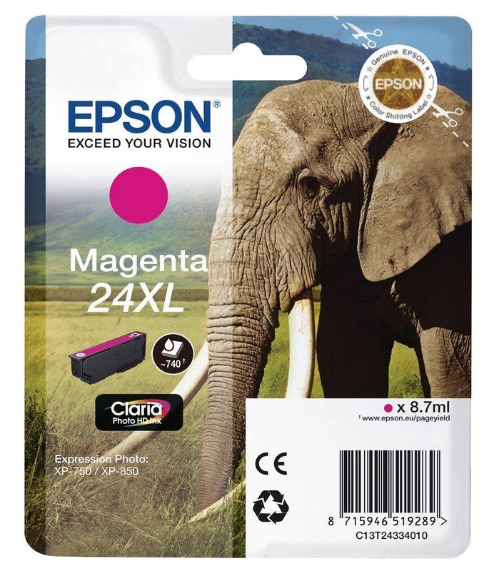 EPSON Epson Tintenpatrone 24xl Magenta T243340 Xp 750/850 500 Seiten Unisexe ONE SIZE