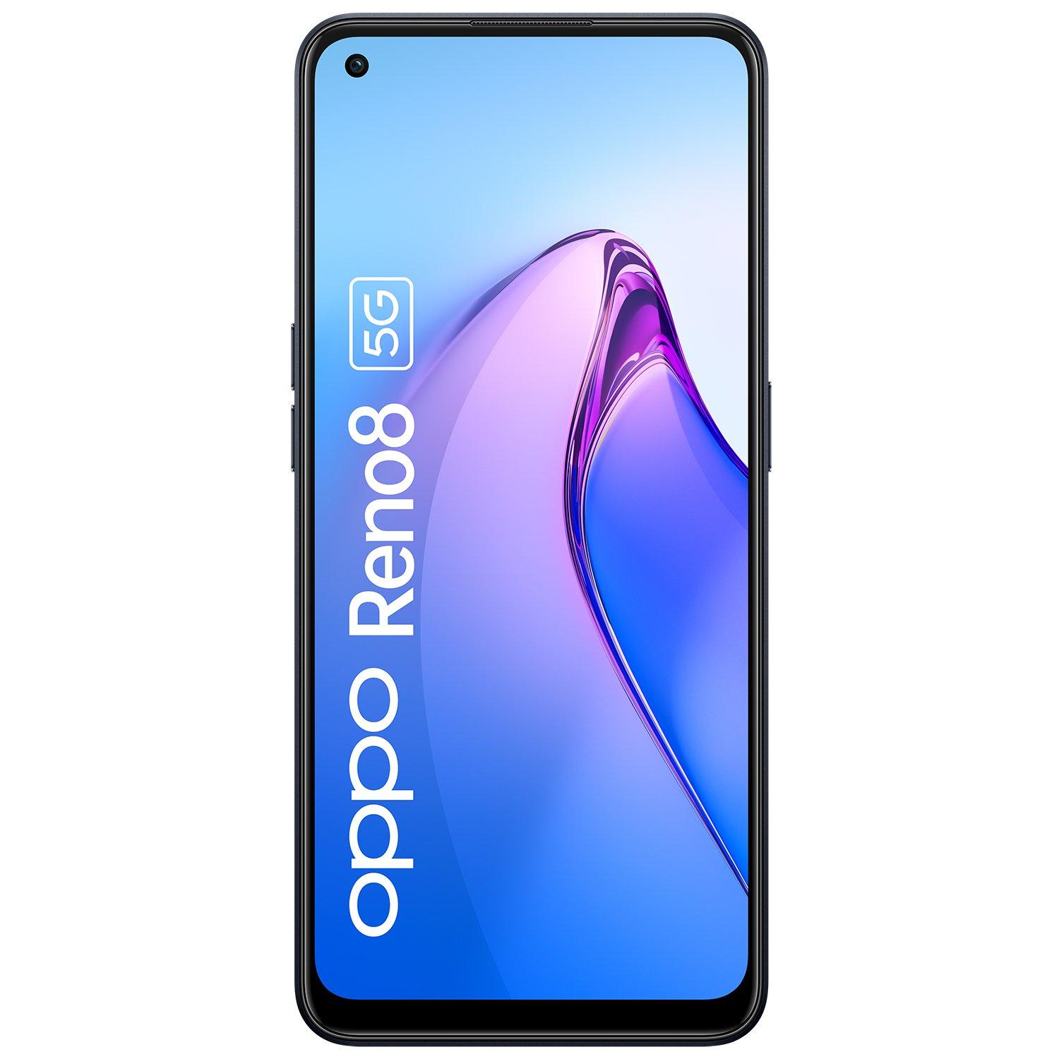 OPPO Oppo Reno 8 16,3 Cm (6.4") Double Sim Android 12 5g Usb Type-c 8 Go 256 Go 4500 Mah Noir Unisexe Noir 256 GB