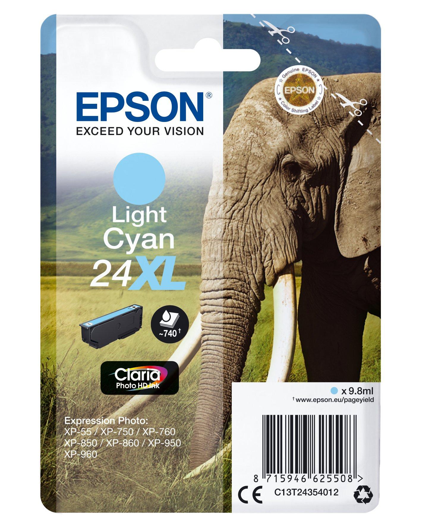 EPSON Elephant Cartouche "eléphant" - Encre Claria Photo Hd Cc (xl) Unisexe ONE SIZE