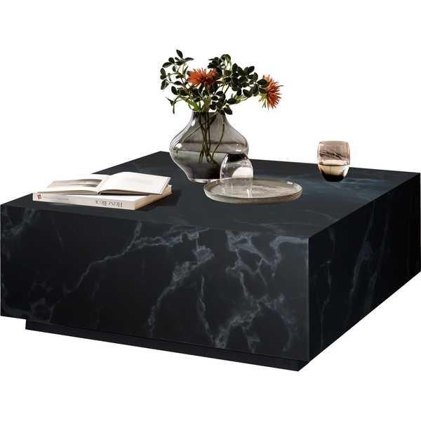 mutoni Table basse en marbre noir 90x90 Table basse en marbre noir 90x90
