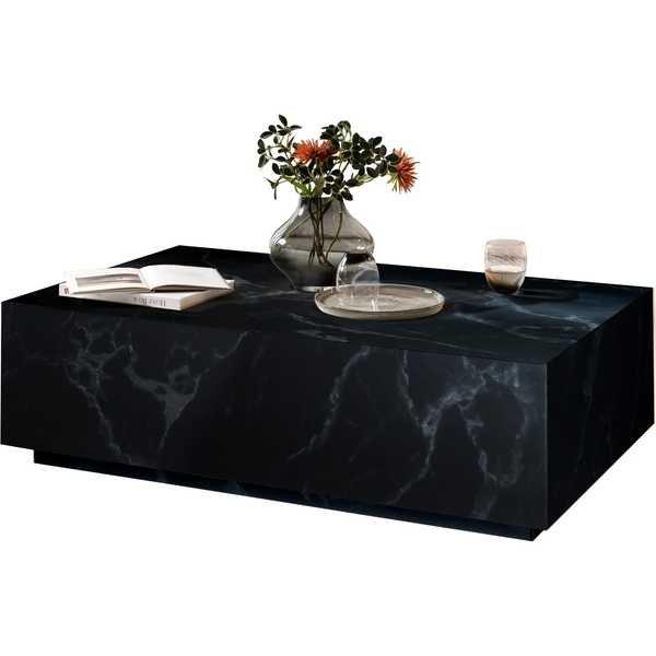mutoni Table basse effet marbre noir 120x75 Table basse effet marbre noir 120x75