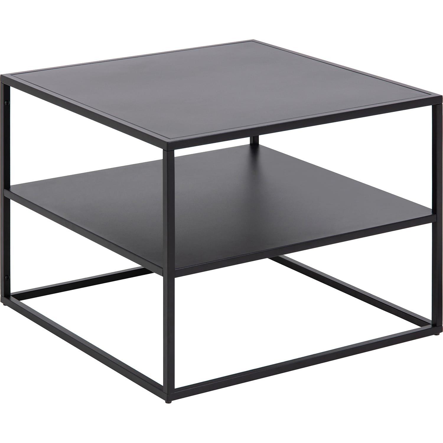 mutoni Table basse Modern Line en métal noir Table basse Modern Line en métal noir