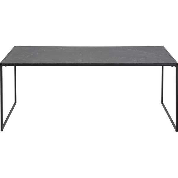mutoni Table basse Caspar mélamine décor marbre noir 120x60 Table basse Caspar mélamine décor marbre noir 120x60