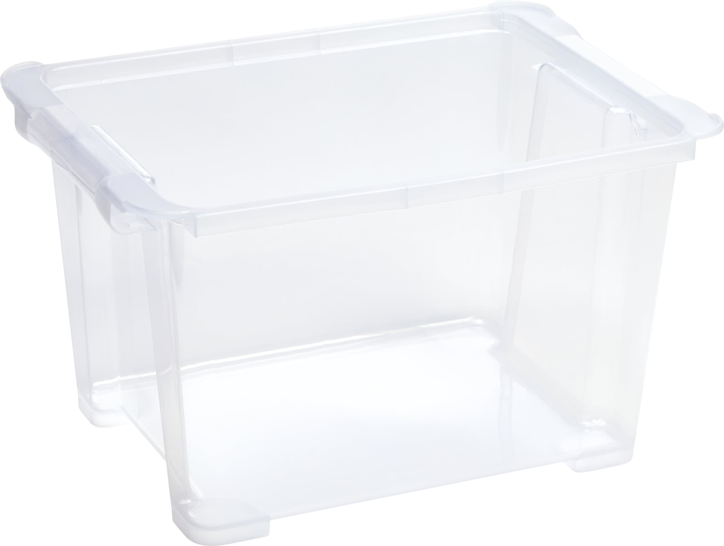 Boîte de rangement EVO, Transparent, 27.9x38.7x22.8, Micasa