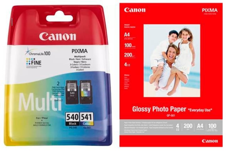 Canon Pg540/Cl541 Multipack cartouches d'encre + Gp-501 papier photo Cartouche d’encre