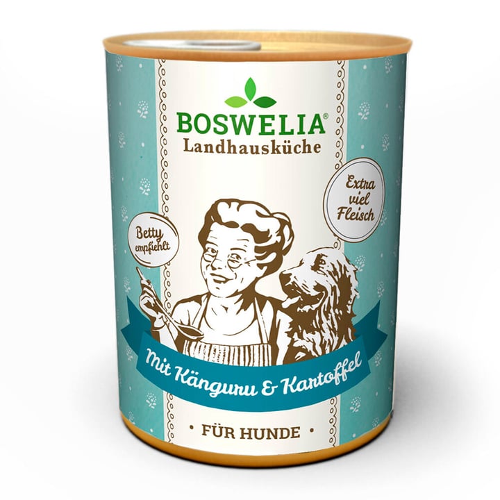 Boswelia Cuisine rustique pour chien kangourou et volaille, 0.8 kg