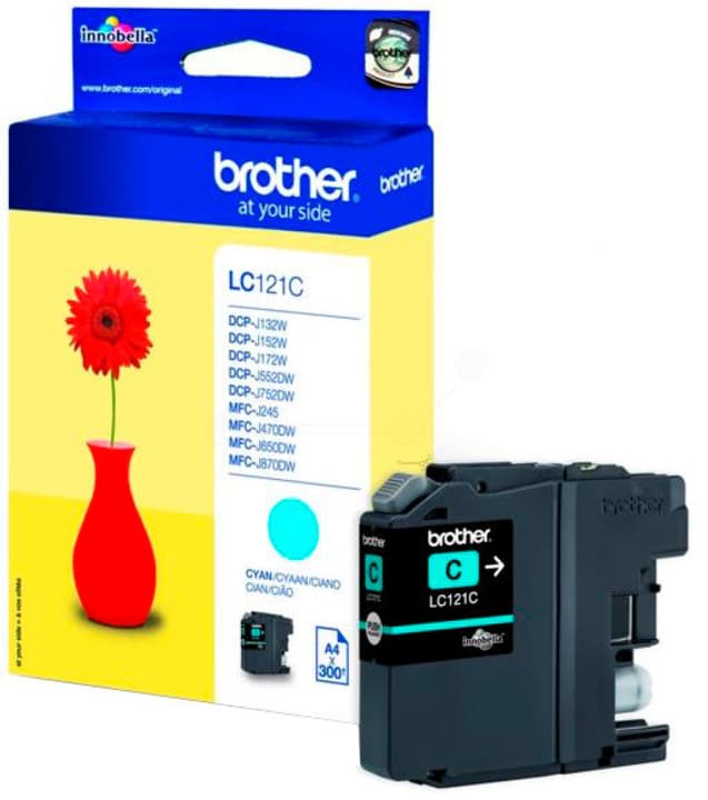 brother Brother Tintenpatrone Cyan Lc-121c Dcp-j132 300 Seiten Unisexe ONE SIZE