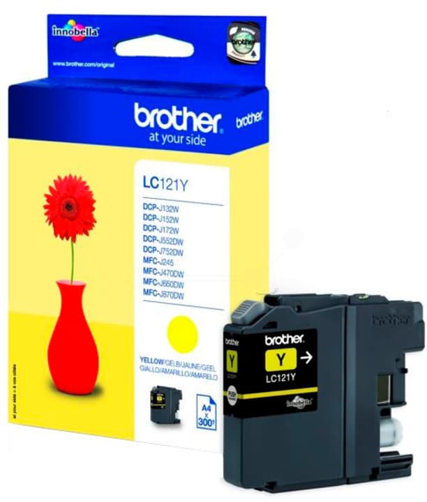 brother Brother Tintenpatrone Yellow Lc-121y Dcp-j132 300 Seiten Unisexe ONE SIZE