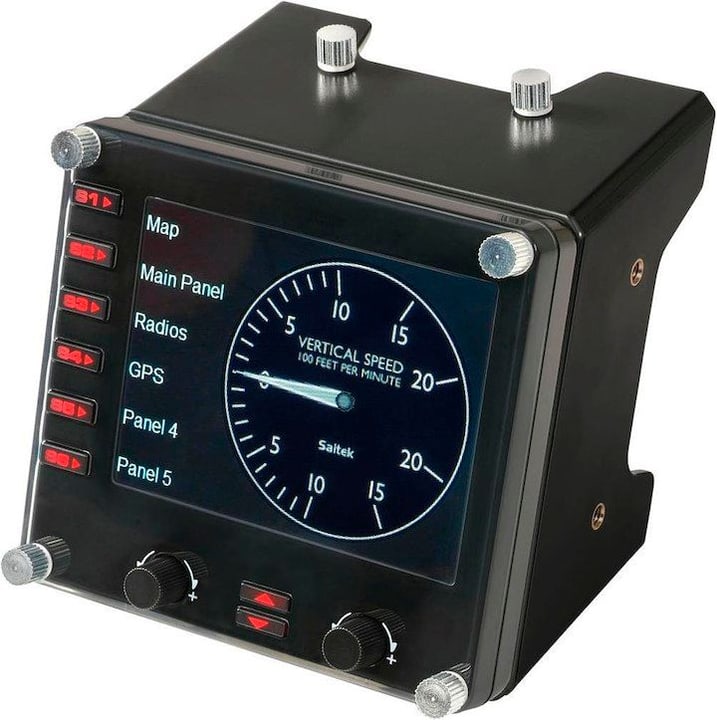 LOGITECH G Pro Flight Instrument Panel - Contrôleur multi-instruments (Noir)