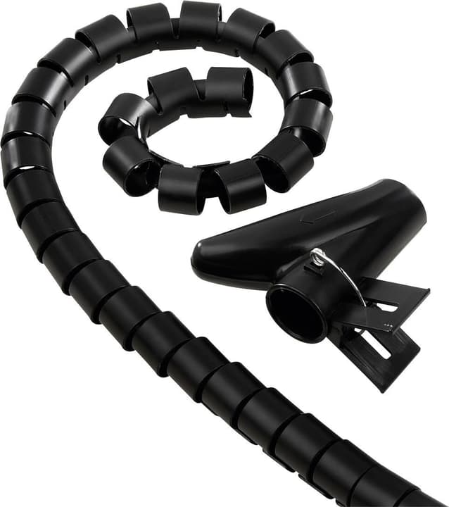 Hama Faisceau de Câbles Flexible 1 5 m 30 mm Noir Serre-câbles