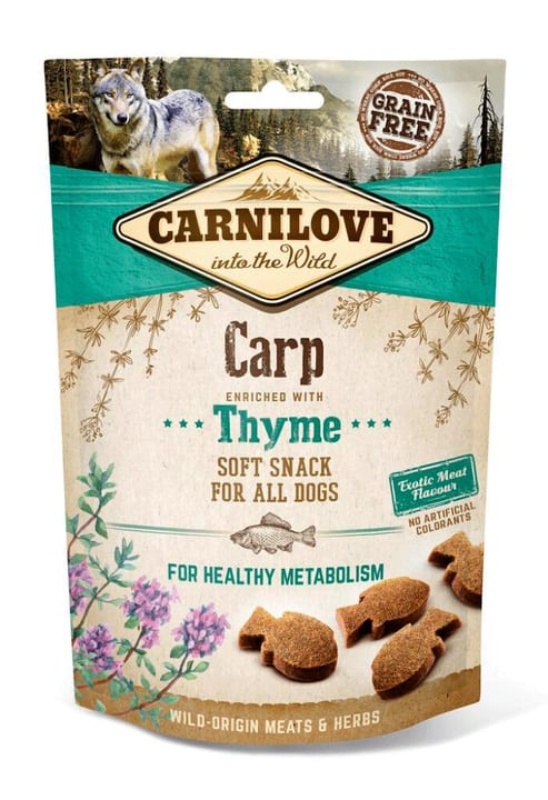 Carnilove Dog Adult Soft Snack carpe au thym, 0.2 kg
