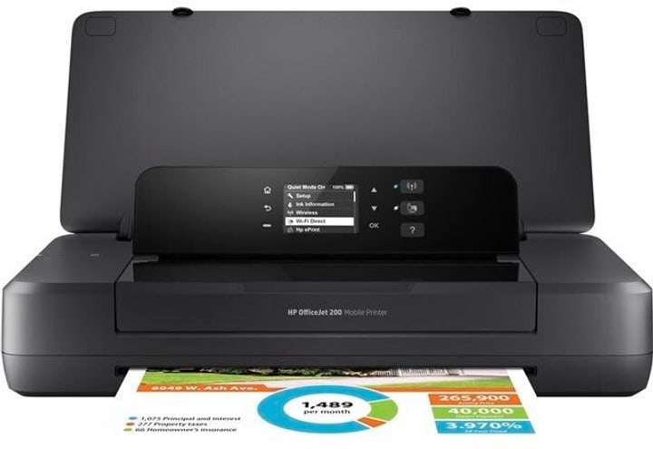 Hewlett-Packard Officejet 200 Mobile Printer 20 Ppminute Unisexe Noir