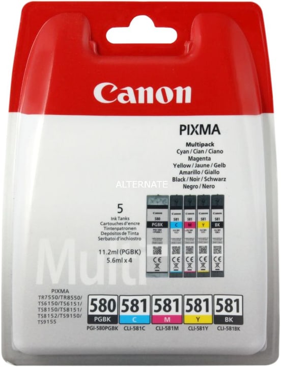 Canon Pgi-580/581 Multipack Cartouche d’encre