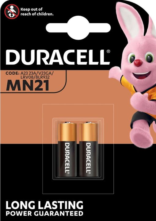 2 Piles Duracell Security MN21