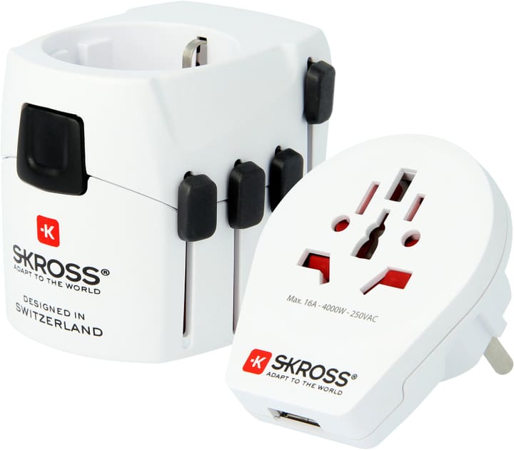 Skross Adaptateur de voyage international PRO World & USB Adaptateur
