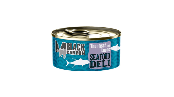 Black Canyon Seafood Deli de thon avec saumon, 0.085 kg