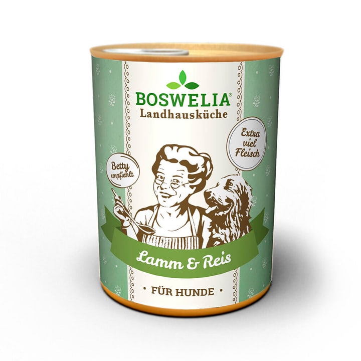 Boswelia Cuisine rustique pour chien agneau et riz, 0.4 kg