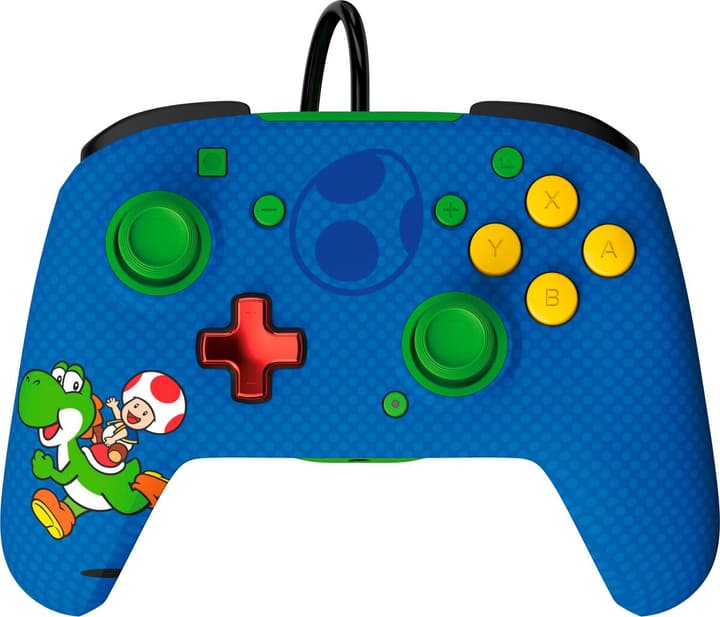 Manette filaire Pdp REMATCH Yoshi et Toad pour Nintendo Switch/Nintendo Switch Modèle OLED