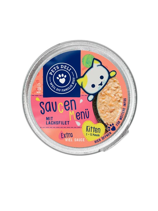 Pets Deli Menu Sauces Junior de saumon et poulet, 0.07 kg