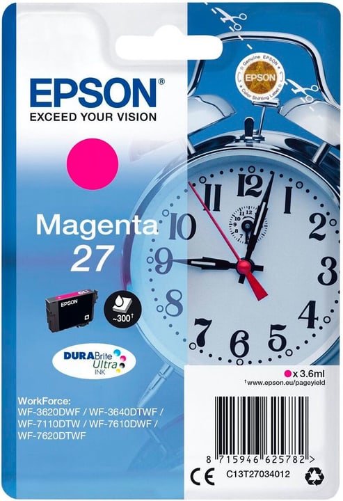 Epson 27 DuraBrite Ultra Magenta Cartouche d’encre