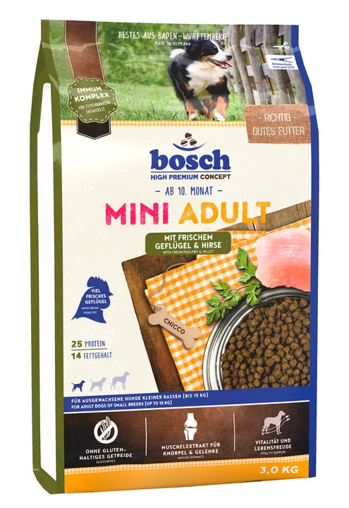 bosch HPC Mini Adult Poultry & Millet, 3 kg