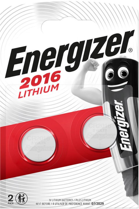 Energizer Cr2016 / 3 V 2stk Piles bouton