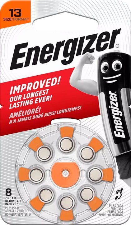 Energizer 13 8 pièces Batterie pour appareil auditif