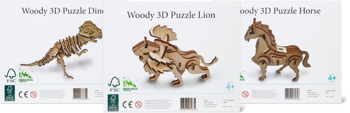 Woody Puzzle Animaux 3D Puzzles