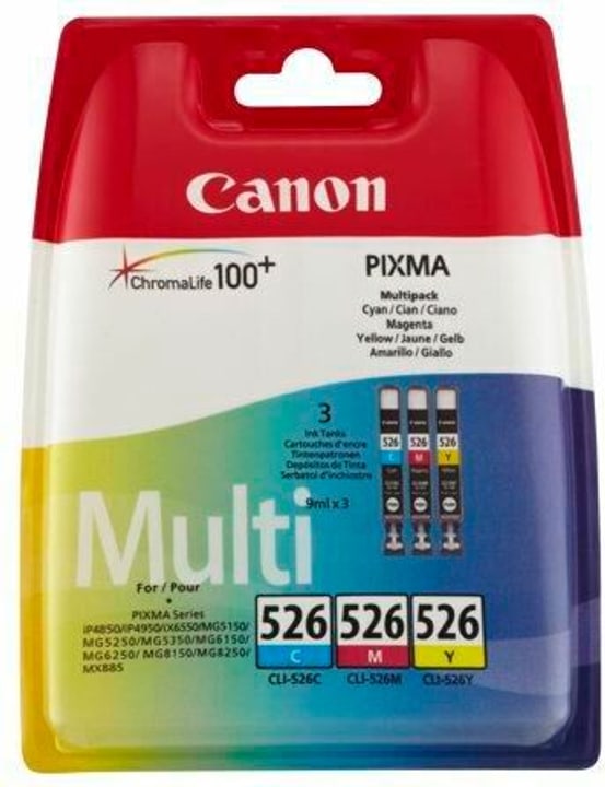 Canon Cli-526 Multipack CMY Cartouche d’encre