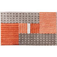 Tapis de bain en orange-couleur ivoire de Grund