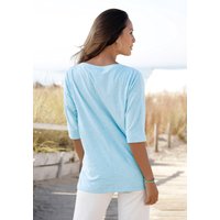 T-shirt à manches 3/4 en bleu clair de Elbsand