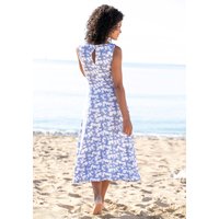 Robe d'été en bleu-crème imprimé de Beachtime