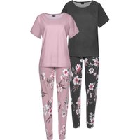 Pyjama en violet à fleurs-noir de Vivance Dreams