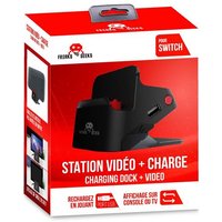 Dock 2 en 1 pour Nintendo Switch Freaks And Geeks Noir Connexion TV + support recharge