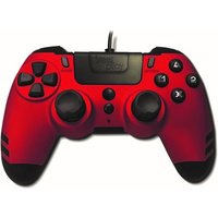 Steelplay MetalTech - Manette de jeu - filaire - Rouge rubis - pour PC, Sony PlayStation 3, Sony PlayStation 4