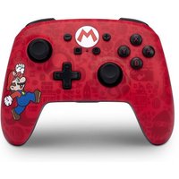 Manette sans fil améliorée pour Nintendo Switch PowerA Here we go Mario Rouge